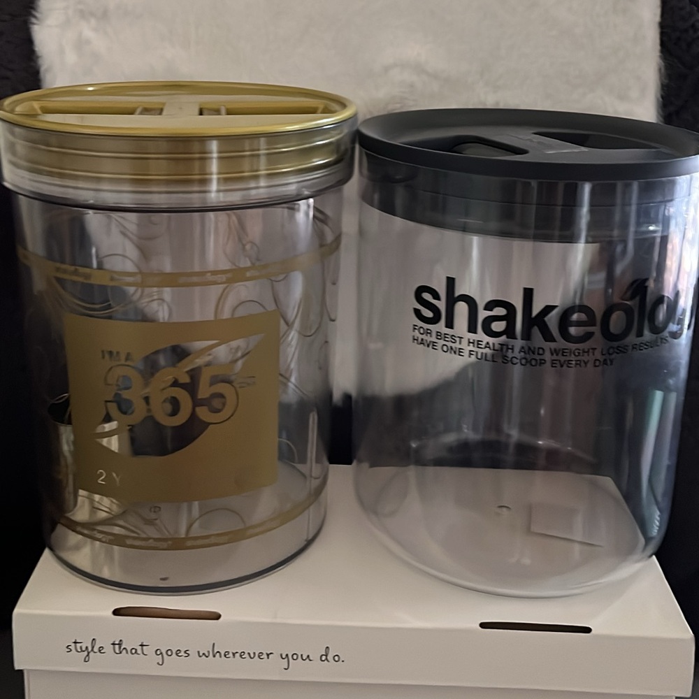 365 Gold and Black Storage Containers